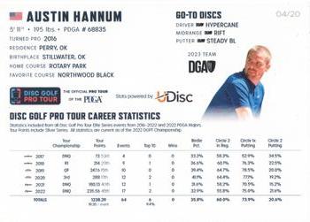 2023 Disc Golf Pro Tour - Silver #MPO45 Austin Hannum Back